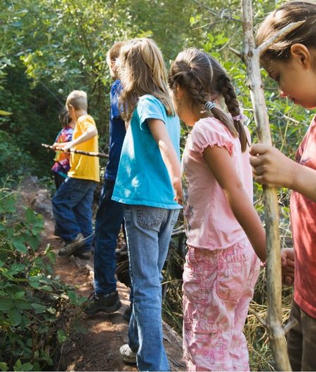 enfants en forêt