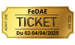 Tickets FeDAE pour réservation en ligne