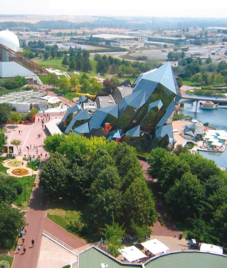 Vue aérienne du Futuroscope