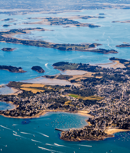 Photo aérienne du Golfe du Morbihan