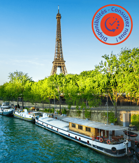 Tour Eiffel avec pastille disponibilité