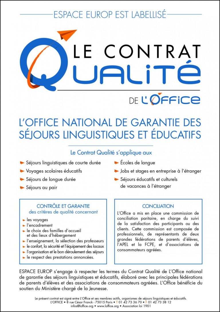 Labélisation Espace Europ qualité l'Office