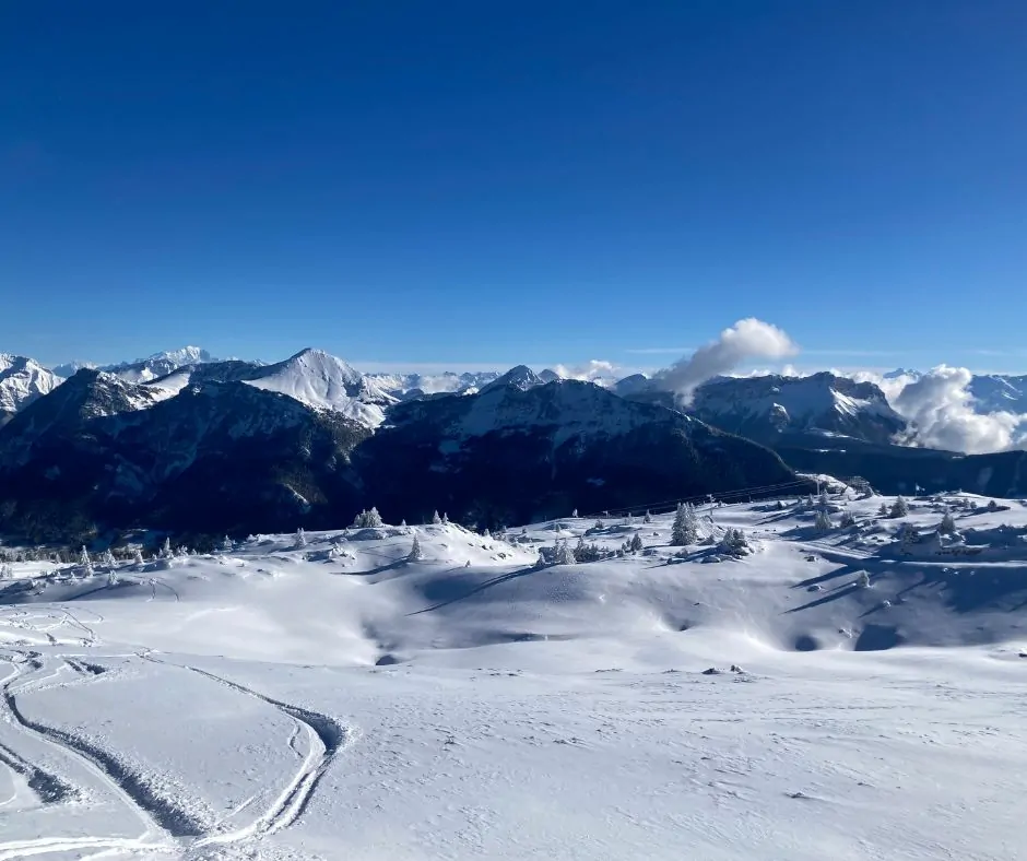 Haut des pistes Aillon-Margériaz