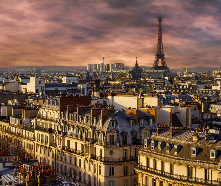 Vue des toits de Paris